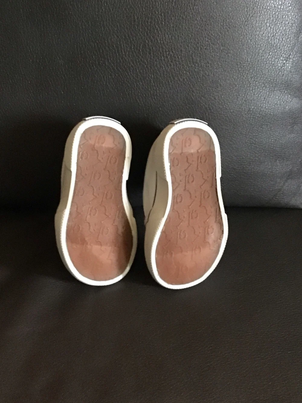 Ralph Lauren White Slip-On Sneakers with Navy Trim and Embroidered Pony